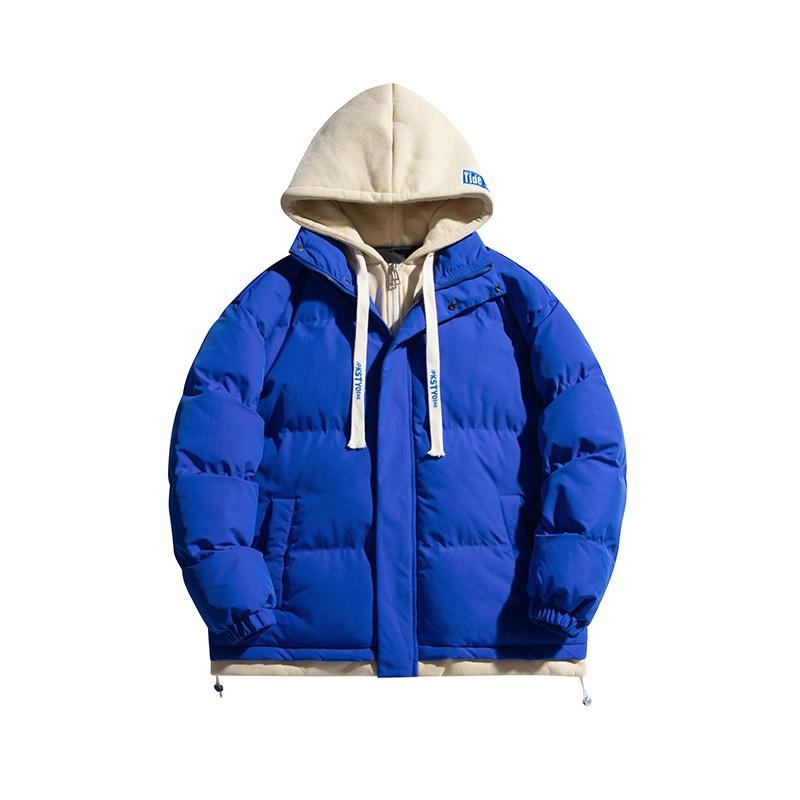 

Super thick men s and women s gender-neutral style fashion trend handsome light cotton-padded coat men s coat 4XL