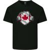 Canadian Flag Ripped Torn Gym Canada Day Kids T-Shirt Childrens