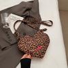 Heart Leopard Shoulder Bag Fashion Student All-match Hand Bags for Woman Casual Bolsos De Mujer Retro Sac Femme Portable Bolso