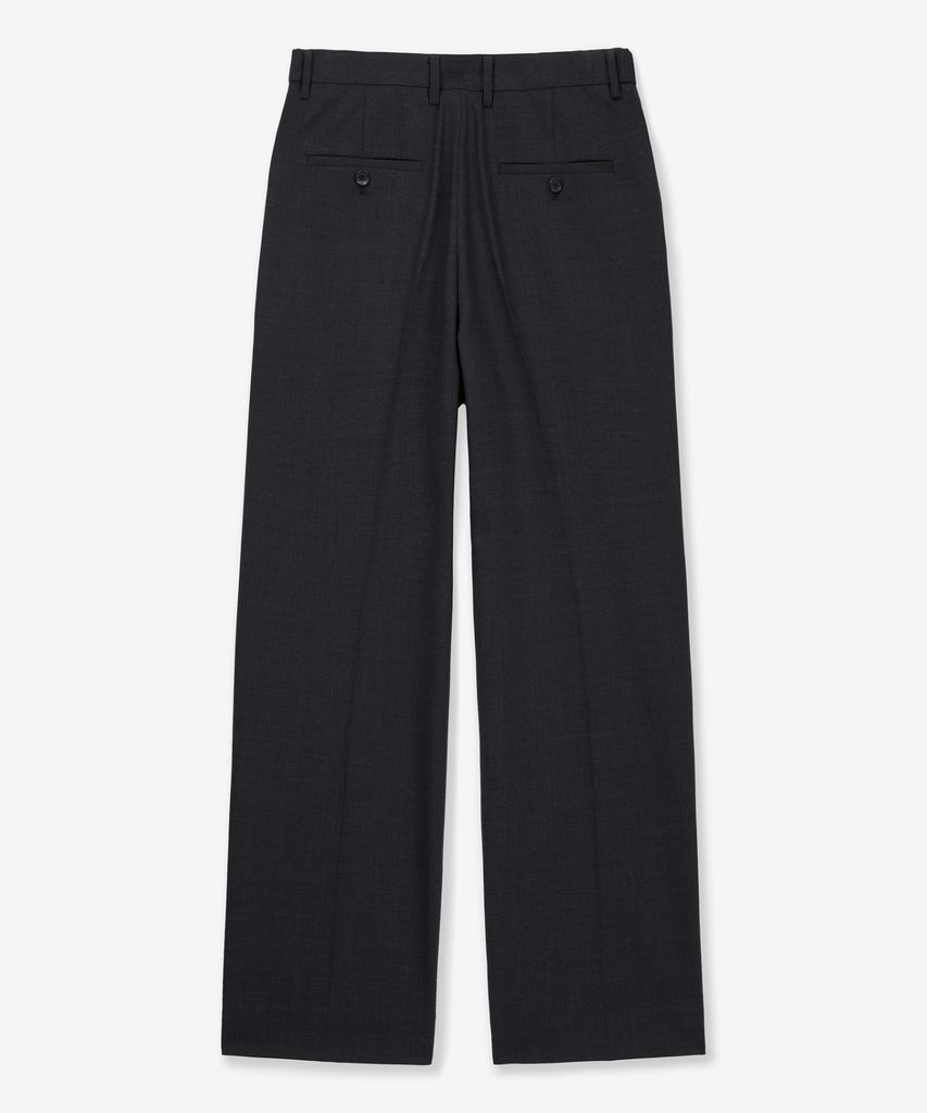 Tienjiti High Wool Blended Comfort Set-Up Pants (Charcoal) Tnpa6E100Cg