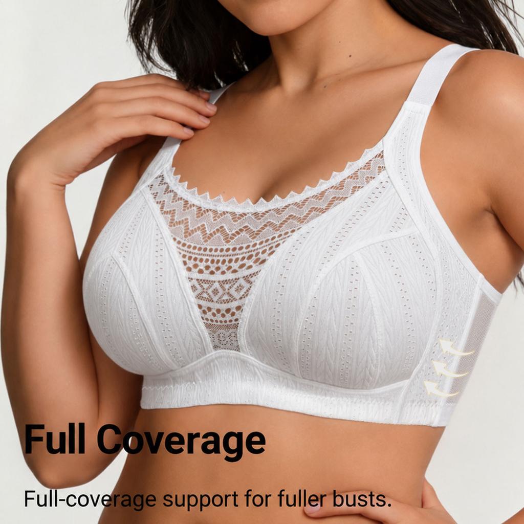 Large Bust Special Bra Wireless Seamless Tank‑Style Sports Bra Push‑Up Side Fat Collection Women Lingerie