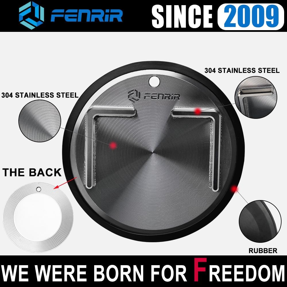 FENRIR 304 Stainless Steel Kickstand Pad Plate Support Coaster Accessory For Harley Davidson Indian Honda Yamaha Kawasaki Suzuki Triumph BMW KTM