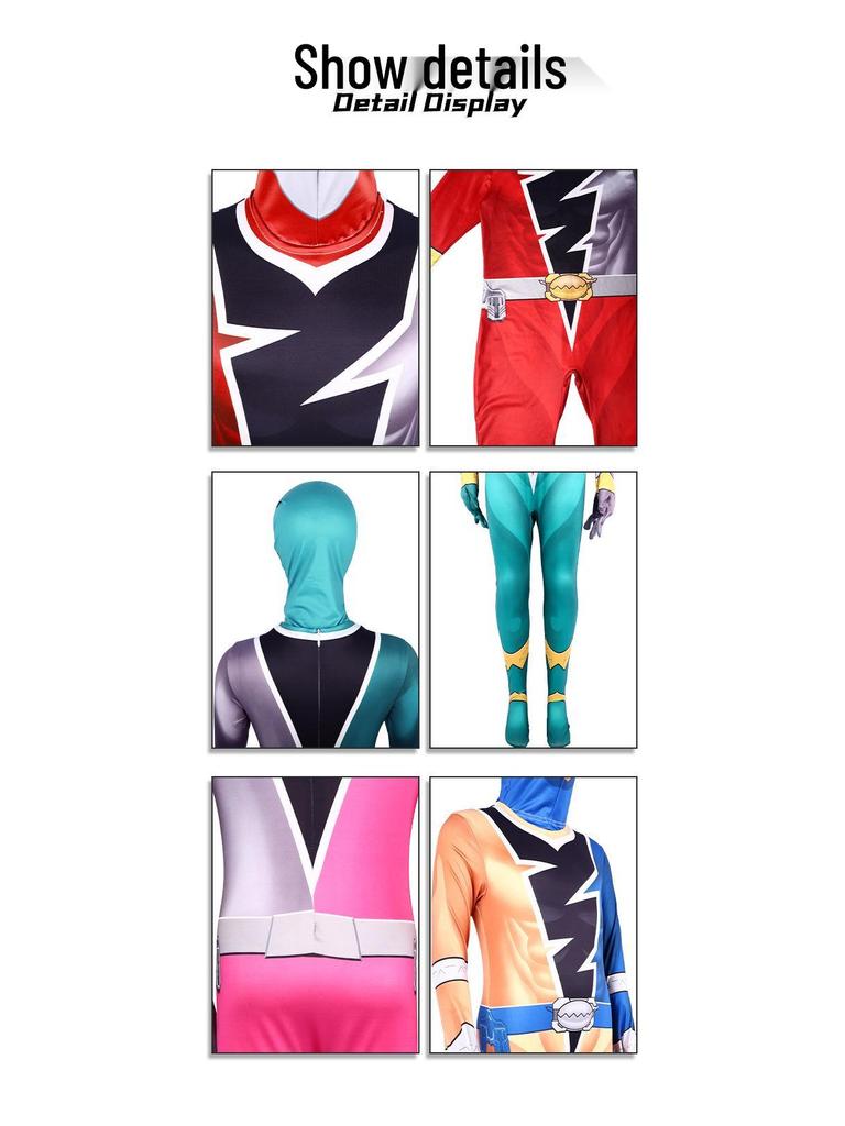 Dragon Squadron Zentai Halloween Costume Bodysuit for Role-Playing