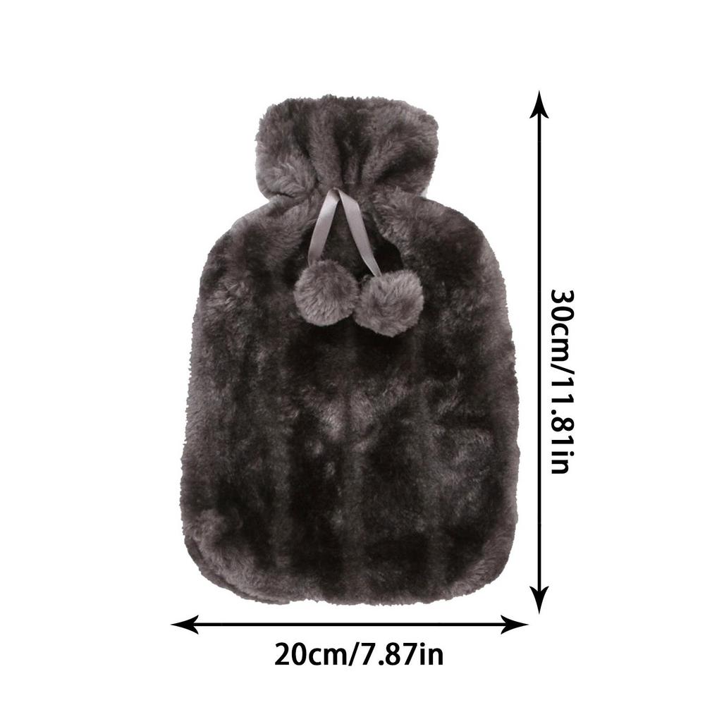 Warm Water Bag Cloth Cover Soft Simulation Plush Cute Hot Water Bottle Cover Helps Keep Hot Water Bag Insulated Fleece Cover
