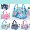 Nova Moda Bolsa de Mão Térmica com Zíper para Mulheres Desenho Animado Bolsa de Almoço Impermeável com Isolamento de Folha de Alumínio