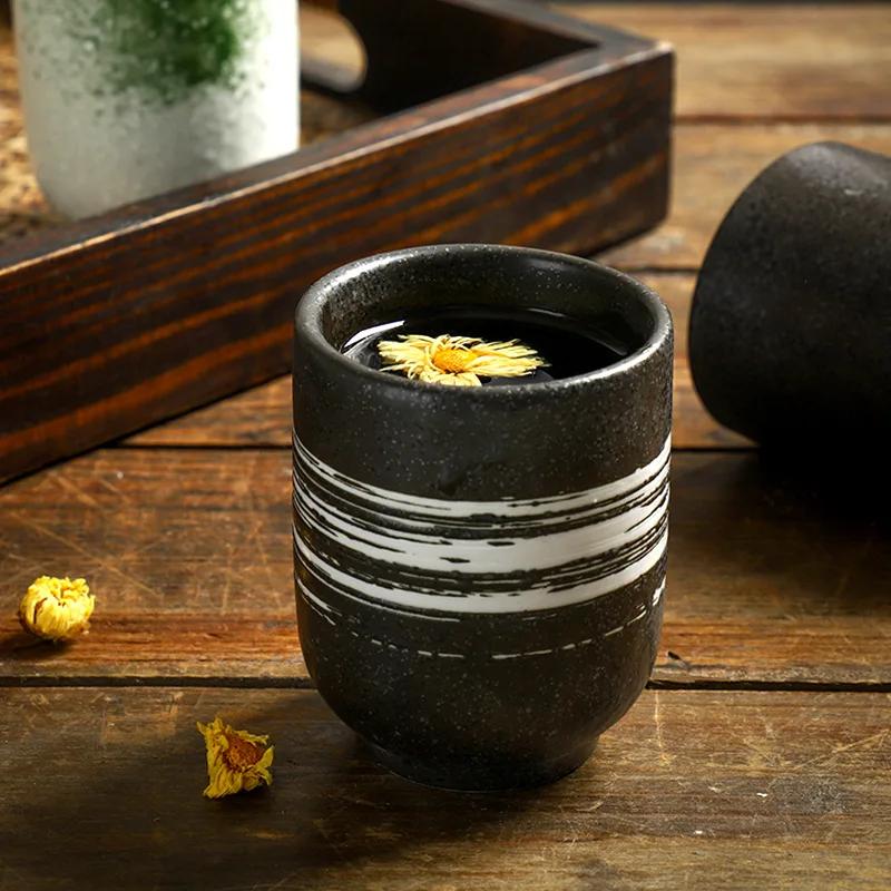 Japanese ceramic water cup Creative Retro Coffee Cups Set home Mugs Beer Tea Mug Whiskey Drinkware Cup Latte Teacup For Kitchen