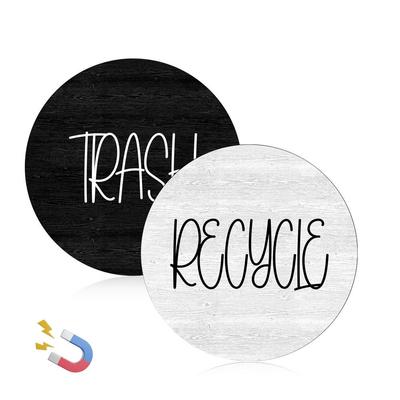 Creative CT704 Magnetic Sorting Labels for Trash Cans - Eco-Friendly Reusable Stickers