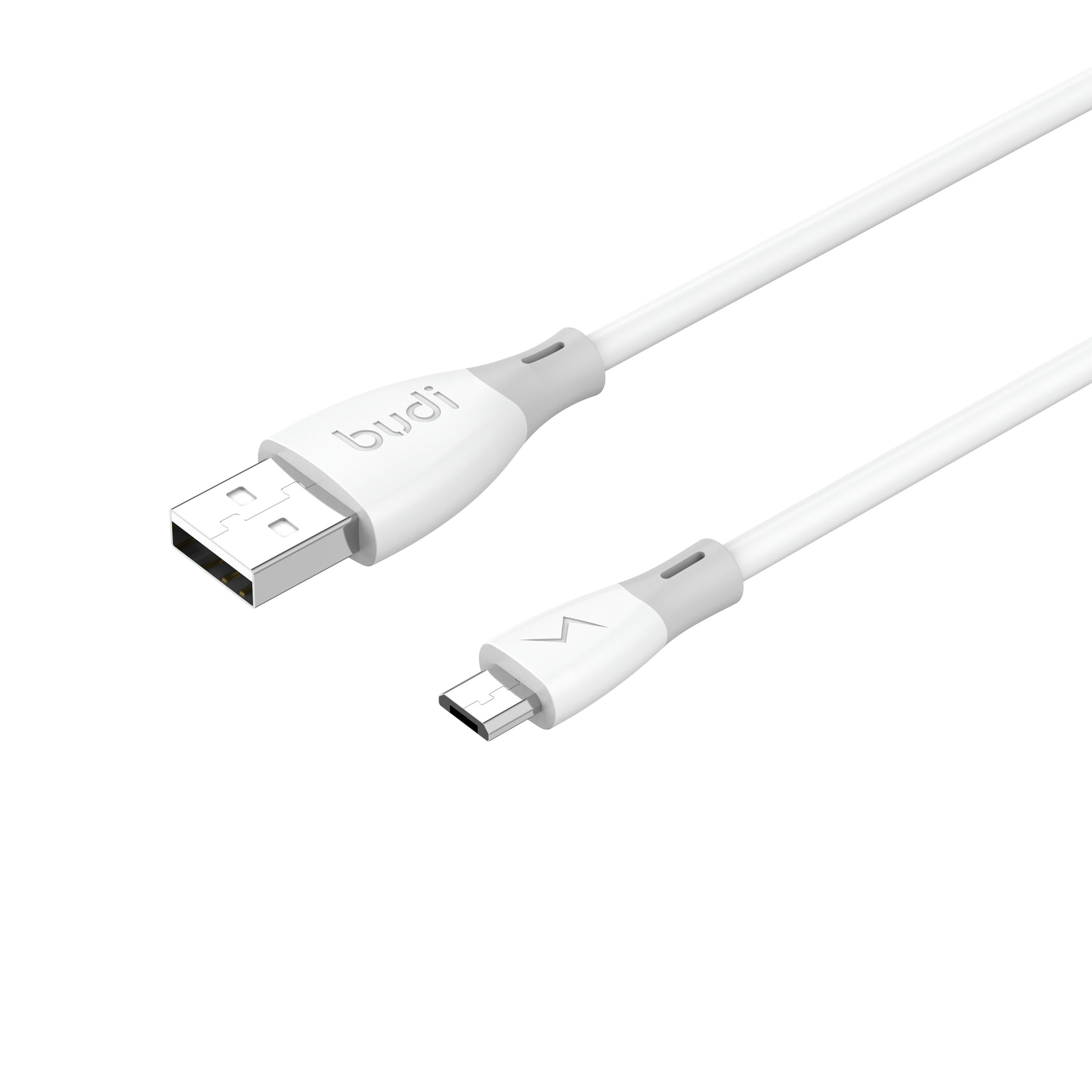 Budi Charger Cord Usb-a to Usb 5pin Data Cable 4-core Wire With Data Transmission Usb to Charging Cable V8 Cable to for Android 1.2 m