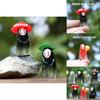 No Face Man Holding Umbrella Sitting Posture Hat Mini Model Desktop Ornament For Family Fun
