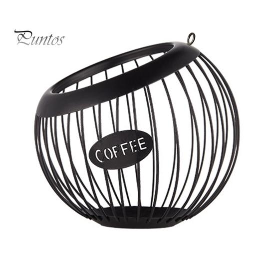 Coffee Pods Storage Basket Organizer Large Capacity Multipurpose Versatile K-cup Organizer Metal Coffee Pods Storage Container