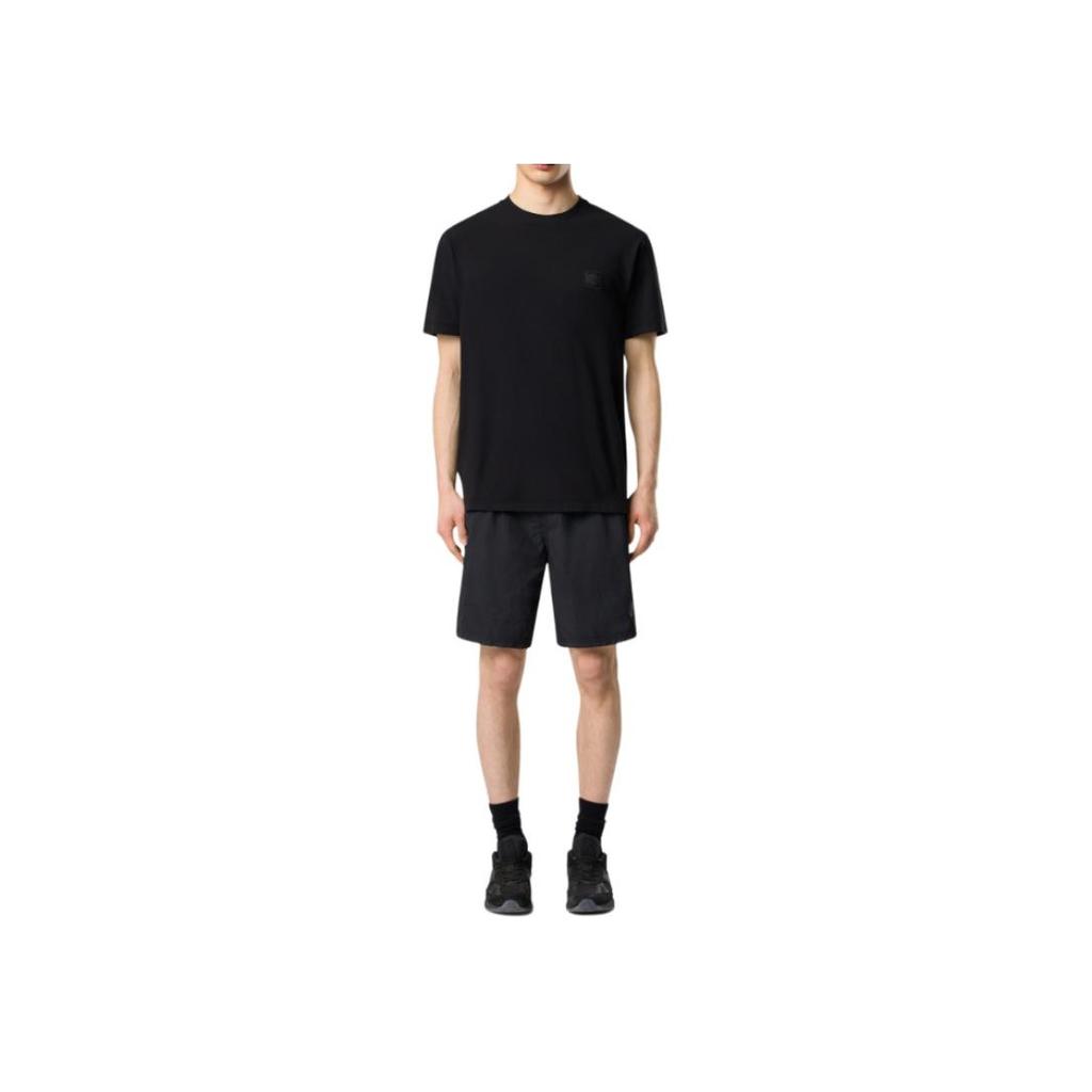 Stone Island Ghost Series Solid Color Crew Neck Short Sleeve T-Shirt Men Tops Black K1S1521000-08S0F11-V0029
