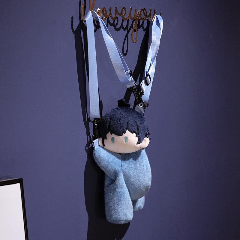 Cute Animal Fox Puppy Satchel Plush Toy Doll Girl Diagonal Straddle Bag Backpack Children'S Rag Doll