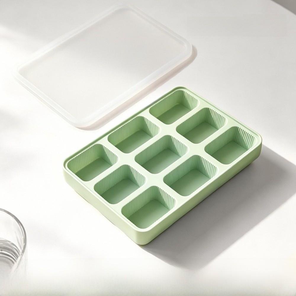 Silicone Ice Cube Tray Removable Lid 6/9 Grids Ice Cube Mold BPA-Free Flexible Chocolate Mold for Cocktail Whiskey