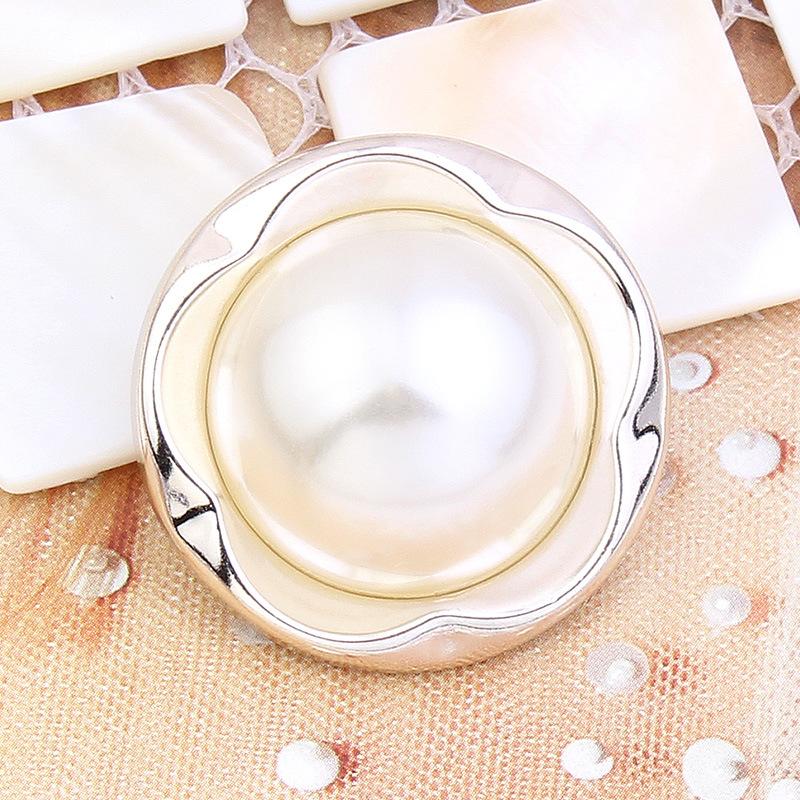10Pcs Pearl Buttons Pajamas Coats Sweaters Women'S Round Versatile High-End Decorative Buttons Daquan Clothes Accessories