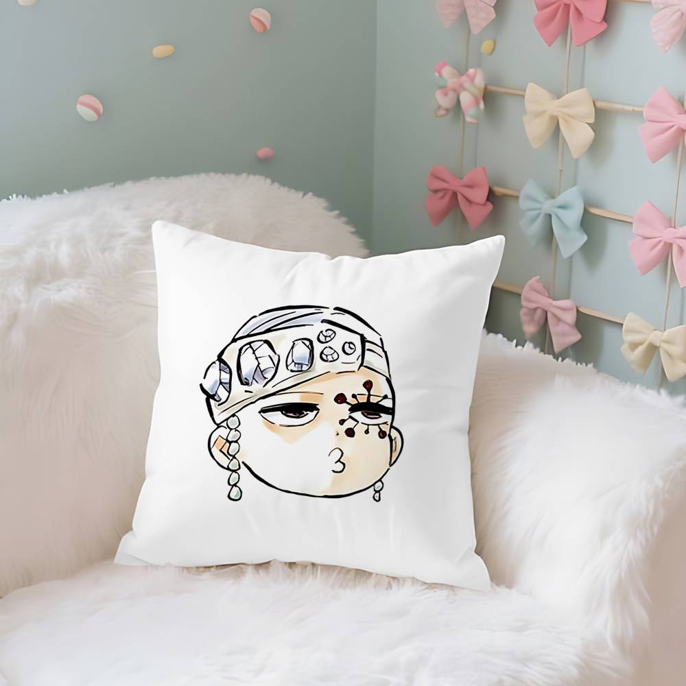 T-Tengens Uzuis Case Plush Fabric Soft Pillowcase Double Sided Print Cushion Cover Household Gifts