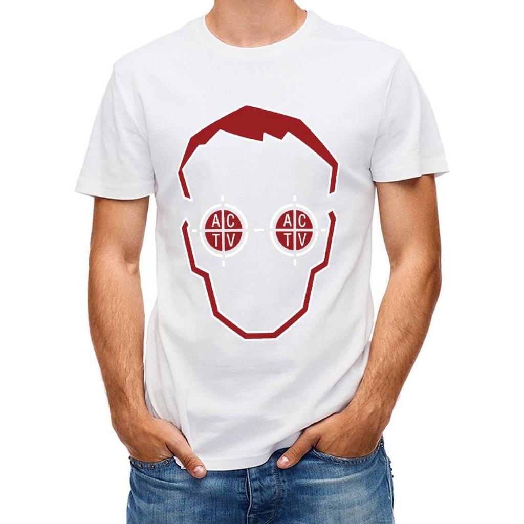 Summer Men's Casual Printed 100% Pure Cotton Round Neck T-shirt Outdoor Soft and Breathable Street Short Sleeved Shirt
