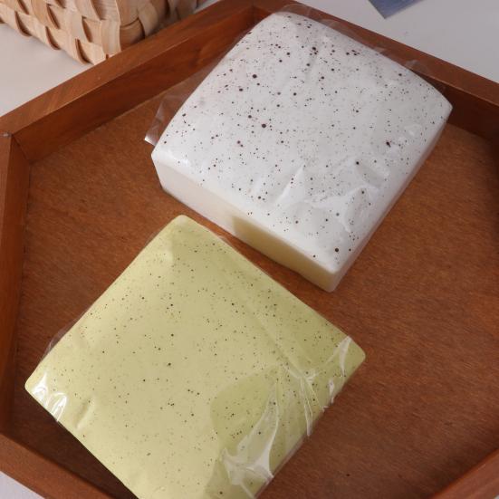 Simulation Cheese Brick Squeeze Toy Stress Relief Milk Cream Brick Sensory Toy Simulated Food Pinch Fidget Toy Decompression