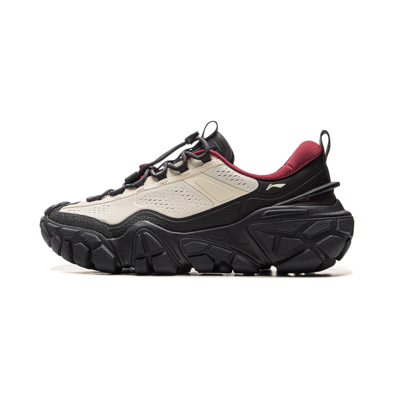 Li-Ning Dune Comfortable Low Top Casual Shoes Men Cream Gray Night Black AGCV117-5 43