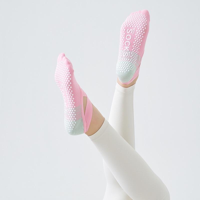 Yoga Socks, Women's Breathable Thin Professional Sports Socks, Pilates Anti-slip Floor Socks