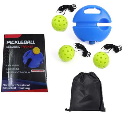 Match Buddy Pickleball Trainer, Pickleball Trainer avec 3 balles, ficelle, sac de transport, accessoires de rebond d'entraînement de pickleball, outil d'entraînement pour débutants