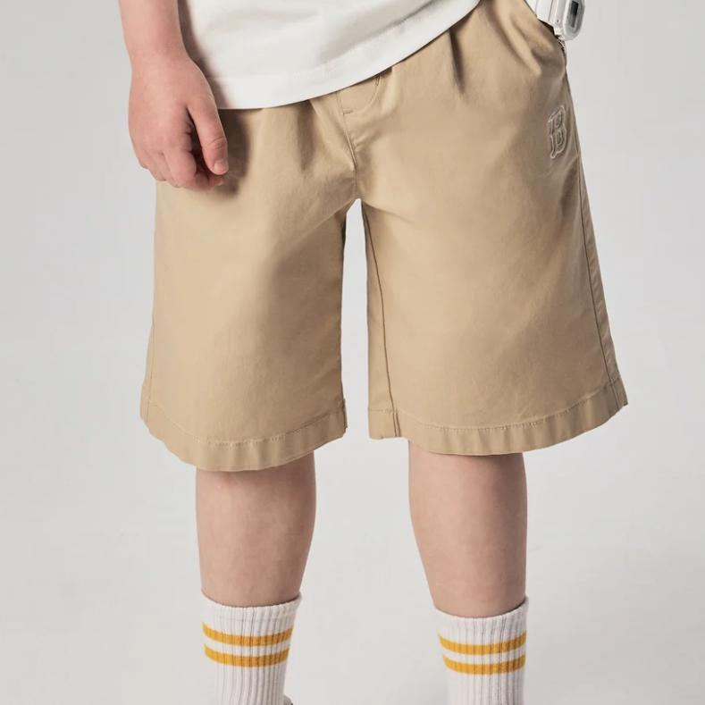 New MLB Red Sox Kids Shorts Kids' Khaki 7ASMB0243-43BGM
