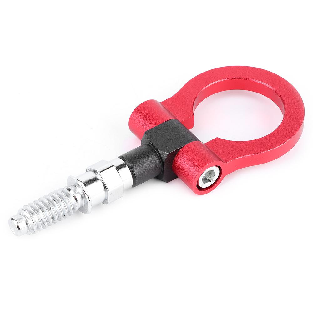 Car Auto Trailer Aluminum Alloy Front Tow Hook Decoration Towing Ring for E Series Red