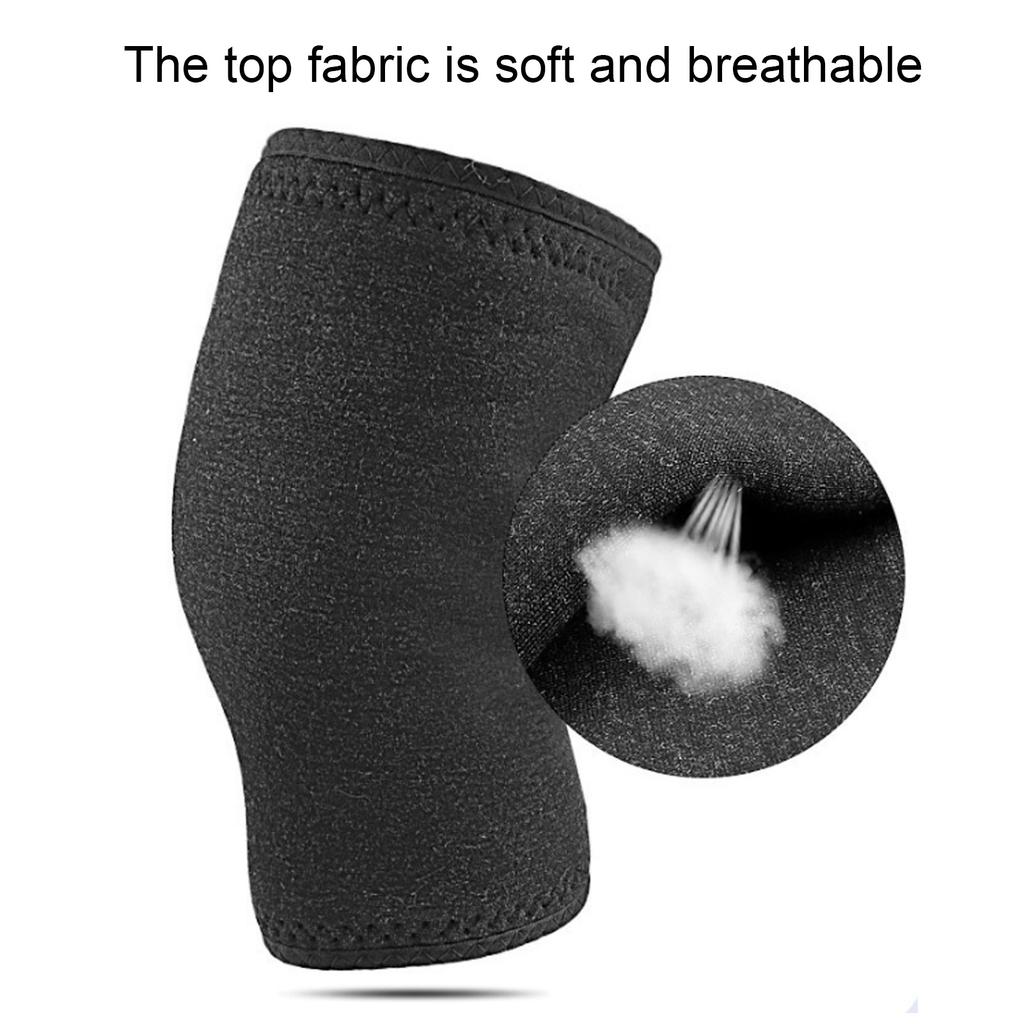 1 par de calentadores térmicos de rodilla de invierno con velcro grueso para hombres y mujeres, talla F