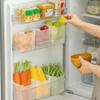 3Pcs BPA-Free Clear Refrigerator Storage Box Space-Saving Kitchen Organization Food Sorting Boxes For Fridge Door & Counter