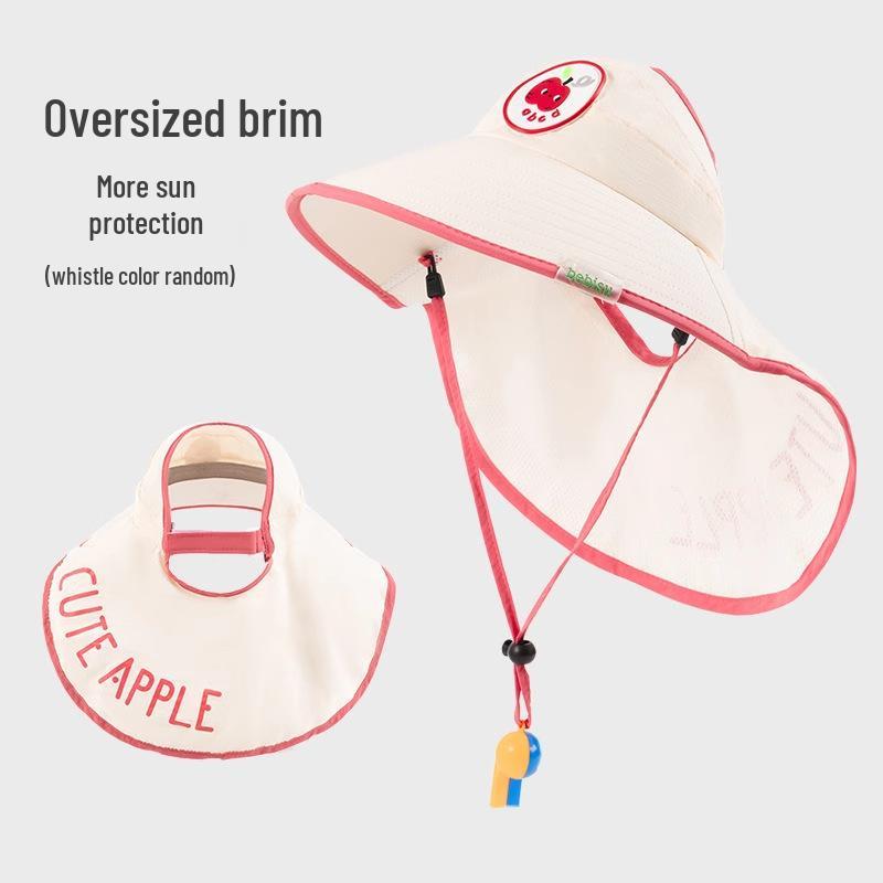 

Children s UV Protection Sun Hat for Summer - Wide Brim, Empty Top for Boys & Girls