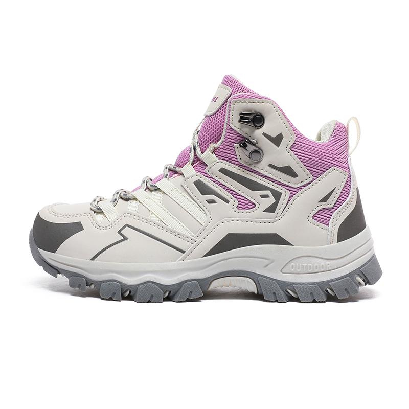 

Осенне-зимние новые мужские и женские альпинистские ботинки с высоким берцем, нескользящая и защитная спортивная обувь 37 фиолетовый