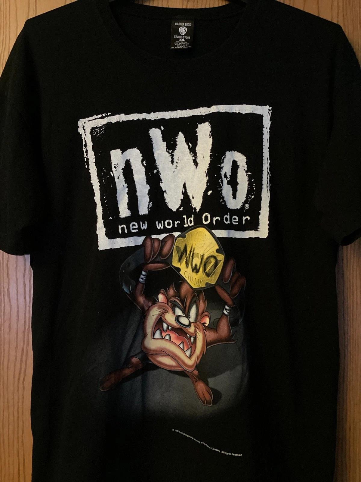 New World Order - TAZ - NWO Champ - 1998 Black Shirt - XXL - Warner Bros. S