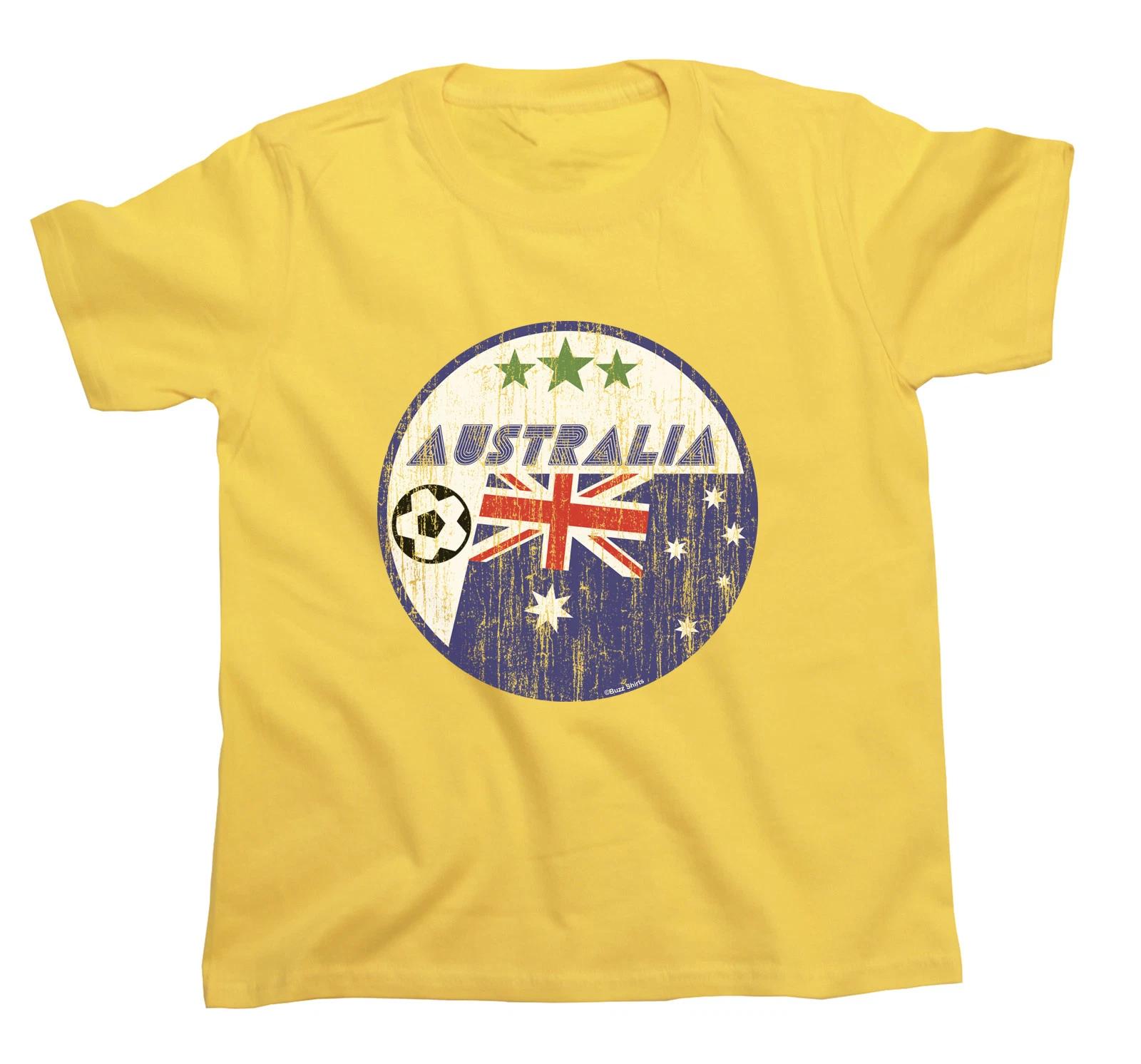 AUSTRALIA Boys Girls T-Shirt FOOTBALL World Cup 2026 Patriotic Kids World Cup 100