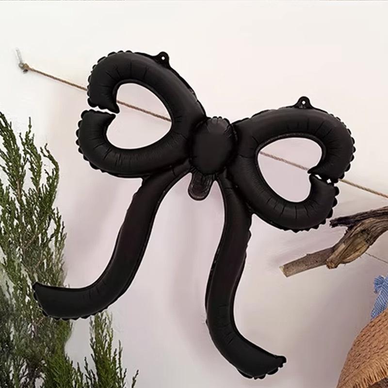 Love Bow Balloon Decoration Scene Arrangement High-End Korean Coffee Dessert Shop Dress Up Birthday