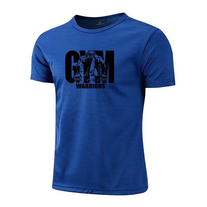 Do The Work Muscleguys Quick Dry O-Neck Gym Sports Bodybuilding Fitness Mesh Running Summer Breathable Sportswear Cool T-shirt
