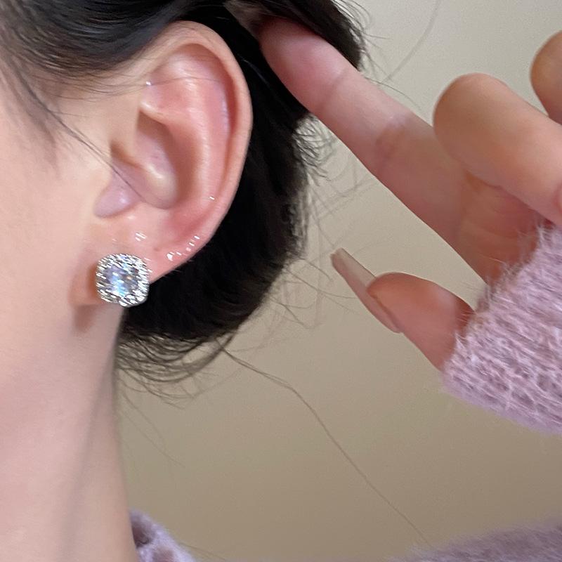 Women's 2024 Crystal Zircon Stud Earrings: Unique Dangle Style