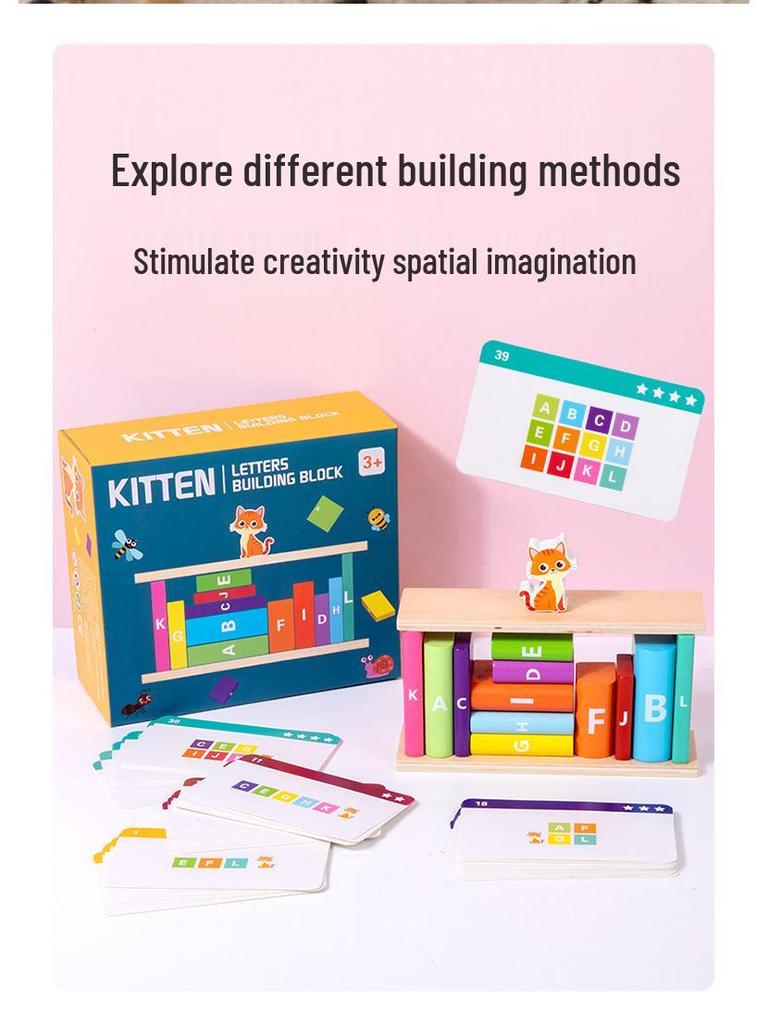 Children's Educational Jenga Letter Blocks: Quality Parent-Child Interactive Balance Toy