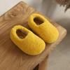 2025 Jesień/Zima Dziewczęcy Retro Bawełniany Futerzany Czepiec Wsuwane Buty: Urocze Ciepłe Welurowe Kapcie z Dużą Głową
