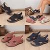 Summer Hollow Out Sandals For Women With Magic Tape Closure And Rubber Sole