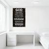 Vintage Distressed Serenity Prayer Metal Tin Sign - Rusty Edge Art Poster for Home Bar Man Cave Cafe Decor
