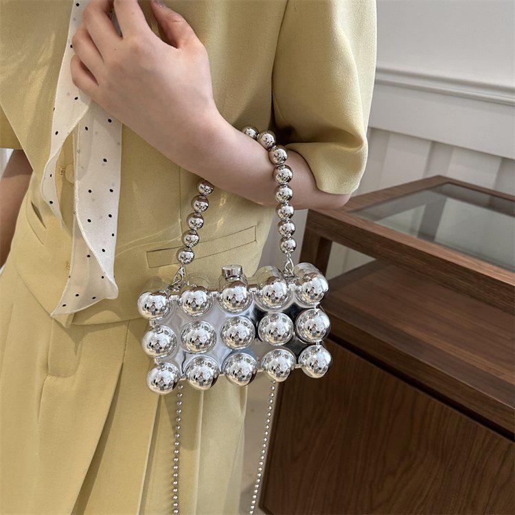 2024 Summer Egg-Shaped Acrylic Evening Bag: Trendy European & American Chain Crossbody