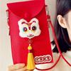 Chinese Plush Koi Lucky Money Packet Tassel Lion Dance New Year Money Envelope  Party Gifts