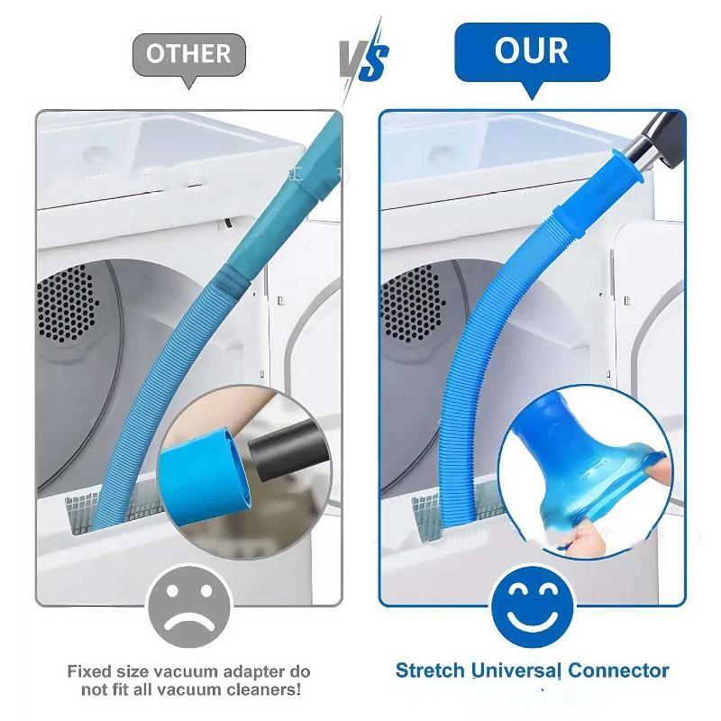 Dryer Vent Cleaner Hose Universal Fit Flexible Vacuum Attachment for Cloth Dryer Lint Removal Home Deep Cleaning