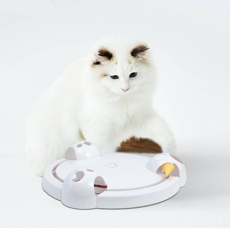 Premium Interactive Cat Toy With Automatic Rotating Mouse For Engaging Playtime