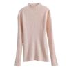 Women's Striped High-Neck Slim Fit Knit Sweater - 2025 Autumn/Winter Collection