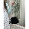 IELGY Cloud Puff Bag, Women's Pink Strap Chain Bag, Fashion Versatile Niche Shoulder Crossbody Bucket Bag