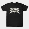 Asian Size Cotton Unisex Tshirt Print T-shirt Jesus-Saves T-shirt No-Cut Print Regular Fit