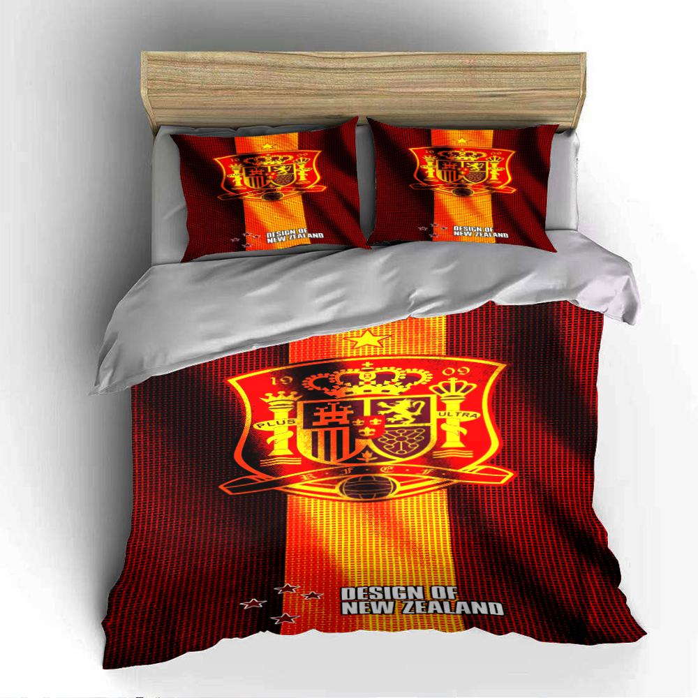 Red-Gold Crowned Crest Bedding Bedding Duvet Cover Set Duvet Cover Pillowcases Home Decor (1 * Duvet Cover 2 * Pillowcases, Without Duvet Insert)