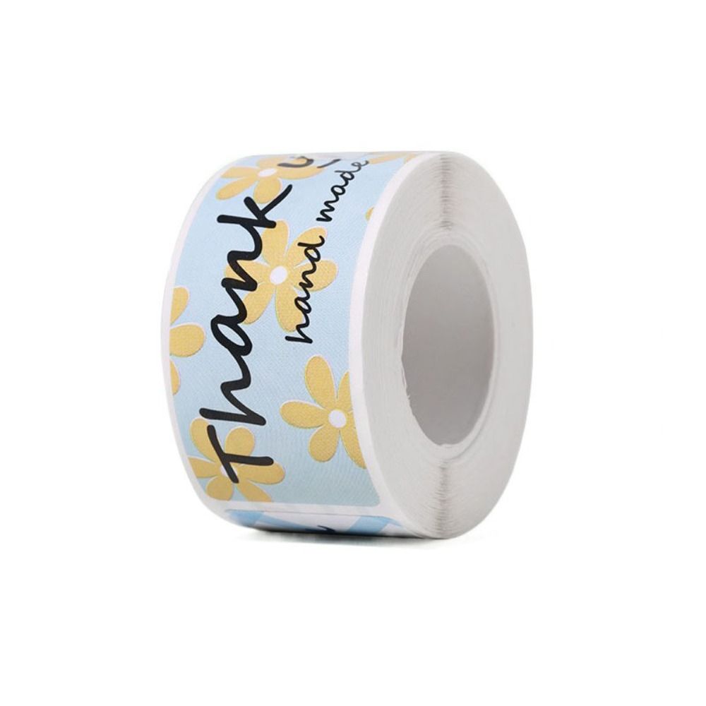 

120pcs/roll Round Sealing Sticker Thank You Sticker Self-adhesive Label Journal Stickers Party синий