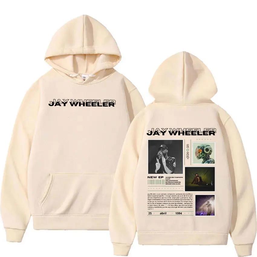 Rapper JAY WHEELER Tour 2024 New Hoodie Men's Hip Hop Fashion Pullover Sweatshirt Retro Long Sleeve Oversized Hoodies Streetwear
