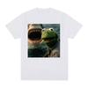 Dark Humor Frog Shark Graphic Funny Meme Tshirt Women Clothing Fashion Tshirts Cotton Casual Short Sleeve T Shirts Streetwear